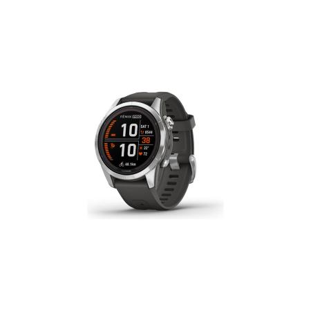 Умные часы и браслеты Garmin Fenix 7S Pro Solar (серебро/графит) [010-02776-01]