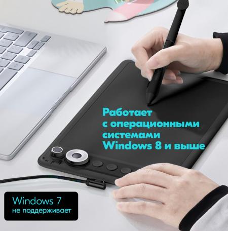 Графические планшеты Parblo Intangbo X7 (розовый)