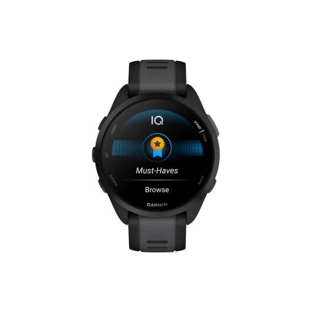 Умные часы и браслеты Garmin Forerunner 165 (черный/сланцево-серый) [010-02863-20]