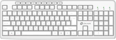 Клавиатуры Оклик K225W (белый) [1875235]