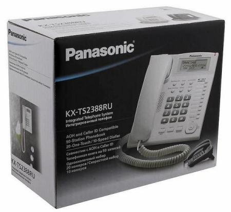 Проводные телефоны Panasonic KX-TS2388RUW (белый)