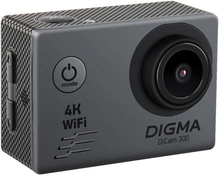 Экшен-камеры Digma DiCam 300 (серый) [1143221]