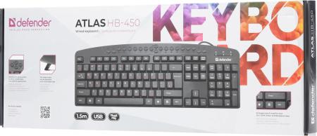 Клавиатуры Defender Atlas HB-450 RU [45450]