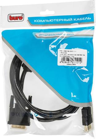 Кабели, адаптеры, разветвители Buro HDMI-19M-DVI-D-1.8M