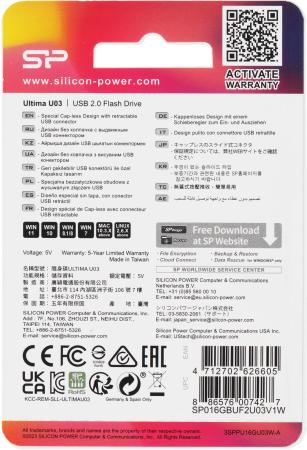 USB Flash Silicon-Power Ultima U03 16GB (SP016GBUF2U03V1W)