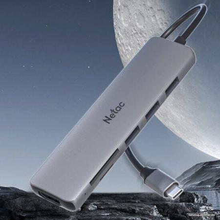 USB-хабы и док-станции Netac WF14 NT08WF14-30GR [NT08WF14-30GR]