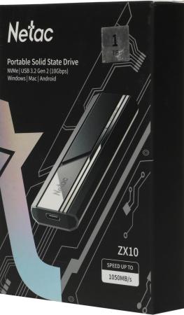 Внешние накопители Netac ZX10 1TB NT01ZX10-001T-32BK [NT01ZX10-001T-32BK]