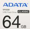 USB Flash ADATA UV220 64GB (черный/голубой) [AUV220-64G-RBKBL]