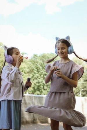 Наушники и гарнитуры Miru Cat EP-W10 (розовый) [W101]