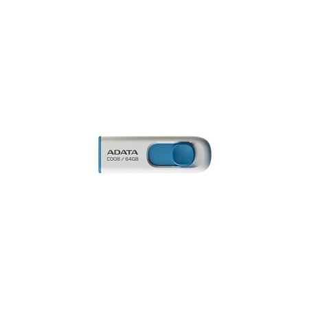 USB Flash ADATA C008 White+Blue 64 Гб (AC008-64G-RWE)