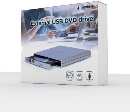 Оптические приводы Gembird DVD-USB-02 Оптические приводы Gembird DVD-USB-02