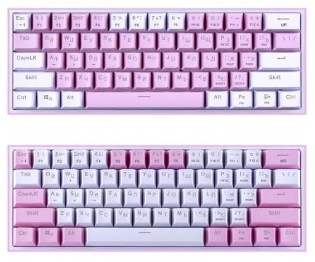 Клавиатуры Redragon Fizz (розовый/белый) [70672]
