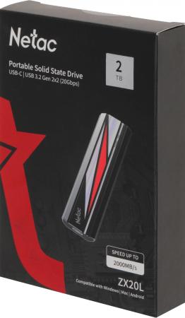 Внешние накопители Netac ZX20L 2TB NT01ZX20L-002T-32BK [NT01ZX20L-002T-32BK]