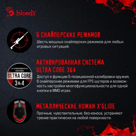 Мыши A4Tech Bloody A60A (черный) [A60 Activated]