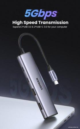 USB-хабы и док-станции Ugreen CM473 15395 [15395]