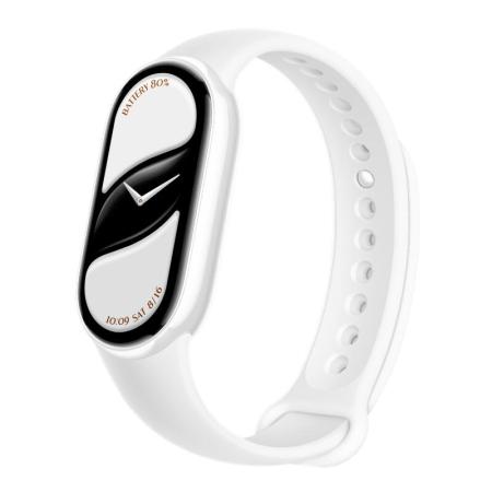 Умные часы и браслеты Xiaomi Smart Band 10 M2459B1 (белая керамика, с белым силиконовым ремешком, международная версия) [BHR07Y5GL]