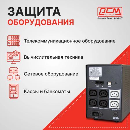 Источники бесперебойного питания Powercom Imperial IMP-1025AP 1025VA
