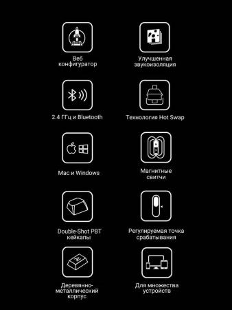 Клавиатуры Keychron K2 HE Special Edition White K2H-Q1 (Nebula Magnetic) [K2H-Q1-RU]