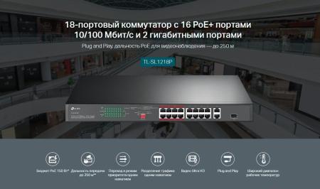 Коммутаторы TP-Link TL-SL1218P