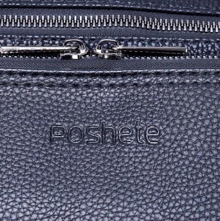 Женские и мужские сумки Poshete 249-8132-18-BLK (черный) [249-8132-18-BLK]