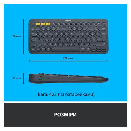 Клавиатуры Logitech Multi-Device K380 Bluetooth 920-007584 (черный) [920-007584]