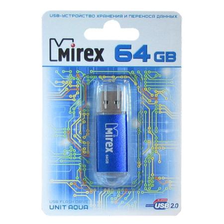 USB Flash Mirex UNIT AQUA 64GB (13600-FMUAQU64) [13600-FMUAQU64]