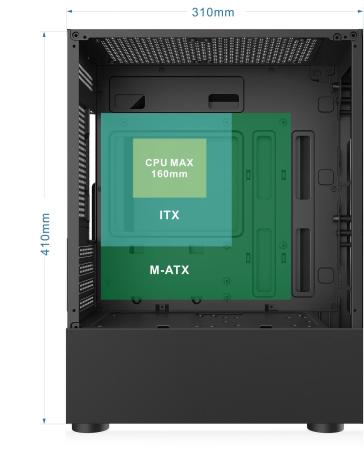 Корпуса A4Tech Bloody BD-CC102F (черный) [2045952, BD-CC102F-BK]