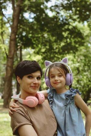 Наушники и гарнитуры Miru Cat EP-W10 (розовый) [W101]