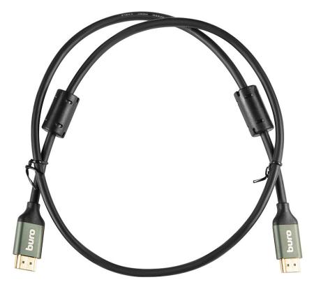 Кабели, адаптеры, разветвители Buro BHP-HDMI-2.1-1G (1 м, черный)