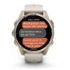 Умные часы и браслеты Garmin Fenix 8 Sapphire 43мм (золотистый, дымчато-серый ремешок) [010-02903-11]