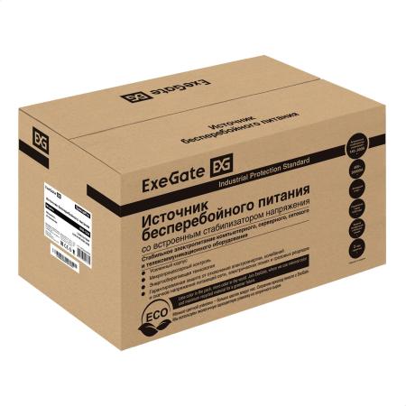 Источники бесперебойного питания ExeGate SpecialPro UNB-1200.LED.AVR.4SH.USB [EP285490RUS]