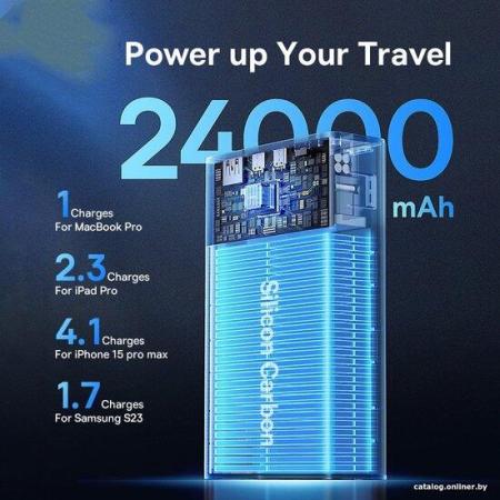 Портативные зарядные устройства Baseus Adaman Digital Display Fast Charge Power Bank 140W 24000mAh (черный) [P10021508113-00]