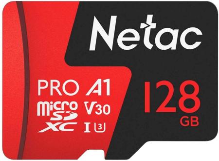 Карты памяти Netac P500 Extreme Pro 128GB NT02P500PRO-128G-R + адаптер [NT02P500PRO-128G-R]