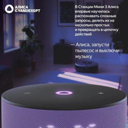 Беспроводные и портативные колонки Яндекс Станция Лайт 2 (фиолетовый) [YNDX-00026VIO]