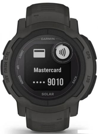 Умные часы и браслеты Garmin Fenix E 47мм (серая сталь, черный силиконовый ремешок) [010-03025-01]