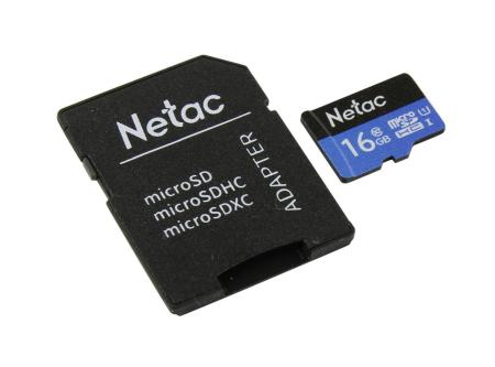 Карты памяти Netac P500 Standard 16GB NT02P500STN-016G-R (с адаптером) [NT02P500STN-016G-R]