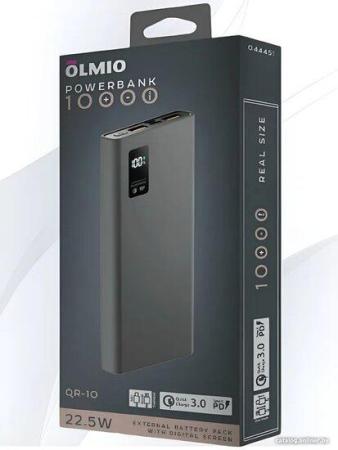 Портативные зарядные устройства Olmio QR-10 10000mAh (серый)