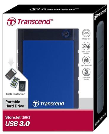 Внешние накопители Transcend StoreJet 25H3B 1TB (TS1TSJ25H3B)