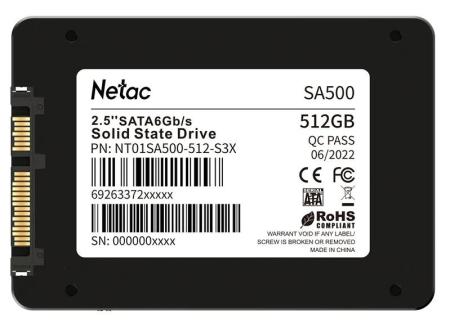SSD Netac SA500 512GB NT01SA500-512-S3X [NT01SA500-512-S3X]