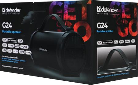 Беспроводные и портативные колонки Defender G24 (черный) [65124]