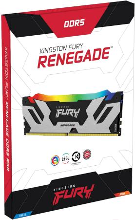 Оперативная память Kingston FURY Renegade RGB 24ГБ DDR5 7200МГц KF572C38RSA-24 [KF572C38RSA-24]