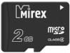 Карты памяти Mirex microSD (Class 4) 2GB (13612-MCROSD02) [13612-MCROSD02]