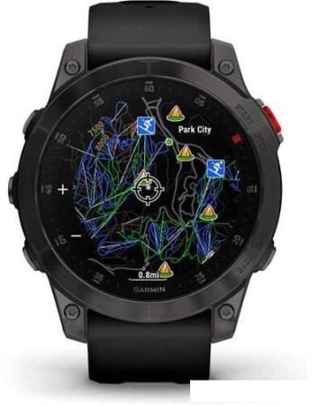 Умные часы и браслеты Garmin Fenix 8 43мм (серебристый, белый ремешок) [010-02903-00]