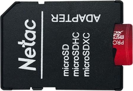 Карты памяти Netac P500 Extreme Pro 64GB NT02P500PRO-064G-R + адаптер [NT02P500PRO-064G-R]