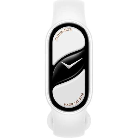 Умные часы и браслеты Xiaomi Smart Band 10 M2459B1 (белая керамика, с белым силиконовым ремешком, международная версия) [BHR07Y5GL]