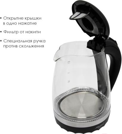 Электрочайники и термопоты Atlanta ATH-2463 (черный)