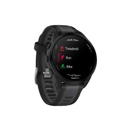Умные часы и браслеты Garmin Forerunner 165 (черный/сланцево-серый) [010-02863-20]