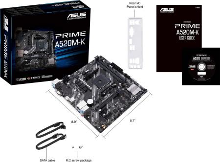 Материнские платы ASUS Prime A520M-K
