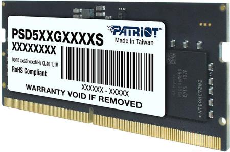 Оперативная память Patriot Signature Line 32ГБ DDR5 SODIMM 4800 МГц PSD532G48002S [PSD532G48002S]