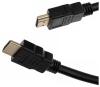 Кабели, адаптеры, разветвители CACTUS HDMI - HDMI CS-HDMI.1.4-1 (1 м, черный) [CS-HDMI.1.4-1]